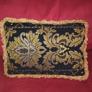 Bess Black & Gold Accent Pillow